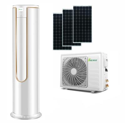 China New Design Timer Solar Air Conditioners Manufacturer Best Price Floor Standing CDA 18000btu 5200W Solar Air Conditioners for sale