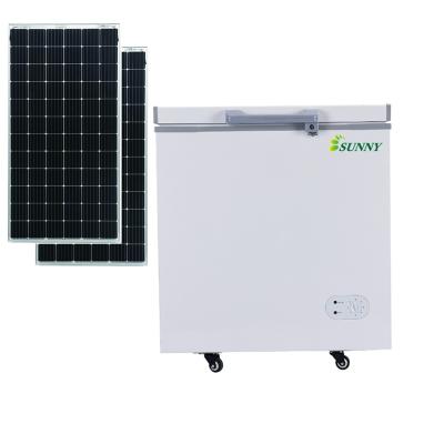 China Best Freezer Manufacturer 12V 24V Freezers 3.5Cu.Ft Portable DC Solar Upright Chest Freezer Solar Powered Freezer Fridge for sale