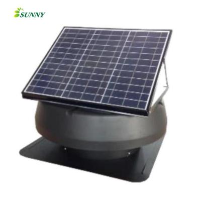 China Hot Sales 12inch 14inch Car Big Airflow Roof Mounted Solar Attic Fan for sale