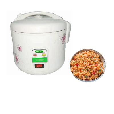 China DC 24V Rice Makers Maker Good Prices Solar Rice Cookers Drum Non-sticked 12V 24V DC Rice Cookers With Steamer for sale