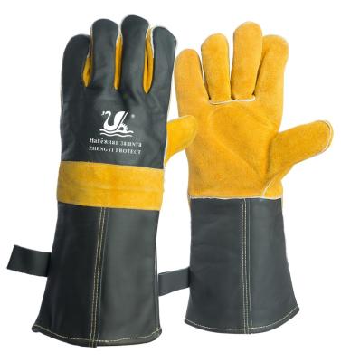 China Leather Welding Gloves Welding Gloves Heat Resistant Wear Resistant Anti-skid Welder Gloves for sale