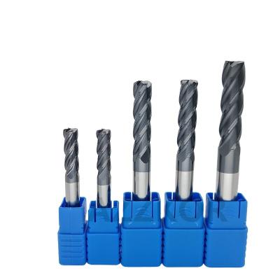 China Carbide Lengthening Tools 100L Alloy Tungsten Steel CNC Top Coating Milling Cutter Corner Roughing Hrc50 Kit Milling 4F Endmil for sale