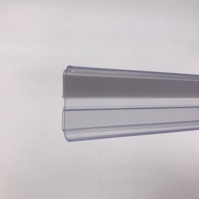 China EEL Plastic Rail Supermarkt Shelf Hiplastics PVC Shelf Electronic Label Holder For Supermarket Shelf for sale