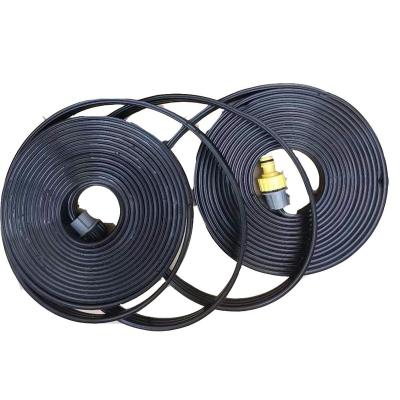 China Adjustable Triple Tube Hose Soaker Garden Irrigation Drip Hose 3 Tubes Triple Sprinkler 30M for sale