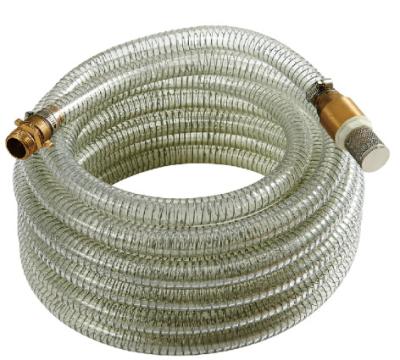 China Adjustable Steel Suction Hose With Brass Valve, Rubber Suction Hose, Water Suction Hose SG1231 for sale