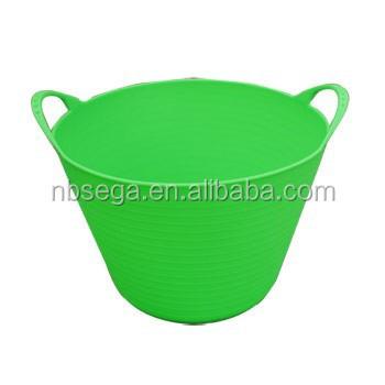 China Plastic Pe Bucket Garden PE Rubber Tub , Fish Holding Tub for sale