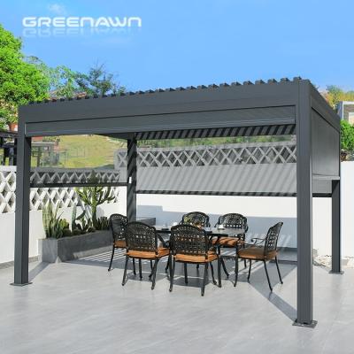 China Aluminum Outdoor Garden Pergola Easily Assembled Waterproof Bioclimatic Pergola for sale