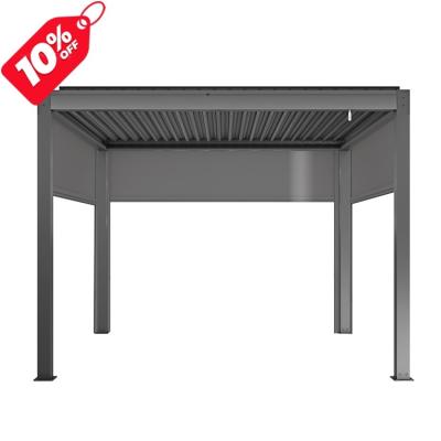 China Easily Assembled For Supermarket 3x3m OEM Manual Easily Assembled Outdoor Gazebo Garden Aluminum Pergola With Led for sale