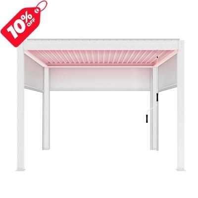 China Easily Assembled For Wholesaler 3x3m OEM Outdoor Manual Aluminum Gazebo Canopy Pergola Kits for sale