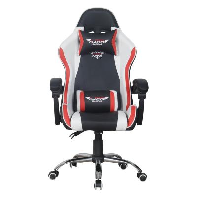 China Adjustable (height) PU Leather High Back Metal Frame Gaming Chair Steel Base Chair Racing Chair for sale