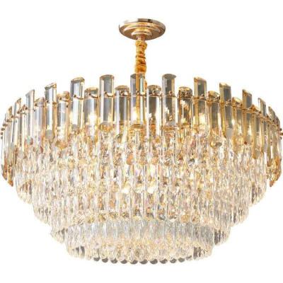 China Modern Luxury New Products Dining Room Chandelier Interior Decoration Lighting Metal Crystal Solar Ceiling Light for sale