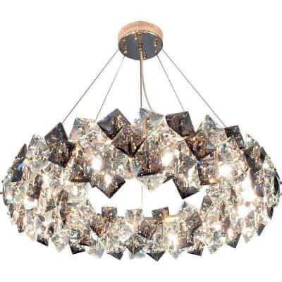 China LED Chandelier Post-modern Post-modern Square Crystal Lamp Dining Room Lamp Bedroom Lamp Study Lamp for sale