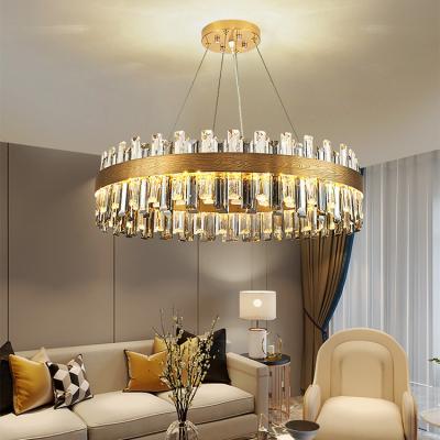 China 2022 New Atmosphere Fashion Upscale Simple Luxury Upscale Restaurant Atmosphere Crystal Chandelier Lamp Living Room Bedroom K9 Lamp for sale