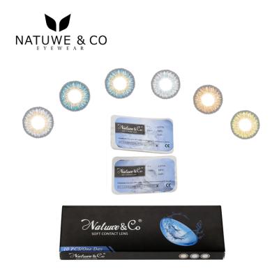 China Beauty F Series Factory Customize Hot Sale Soft Colored Contact Solution Lens Women Beautiful Lenses for sale