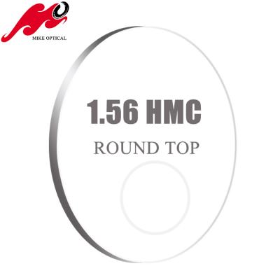 China Mike Optical Lens 1.56 Round Cover HMC 70/28MM Bifocal Lens for sale