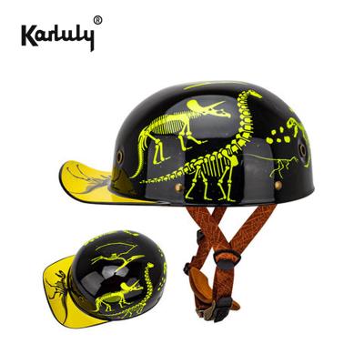 China Sun Protection Lens Baseball Hats Retro Style New Universal Half Face Helmet Motorcycle Helmet for sale