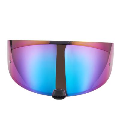 China Newest High Quality PC Helmet Mirror Visor Scretchless Helmet Lens Visor for sale