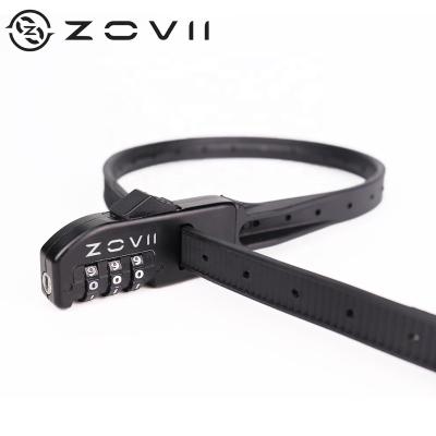 China Nylon+Alloy Steel Anti-Reverse Loop Bicycle Cable Buckle Anti-theft Lock Cable Ties Outdoor E-Link Scooter Self-Locking Combination Lock for sale