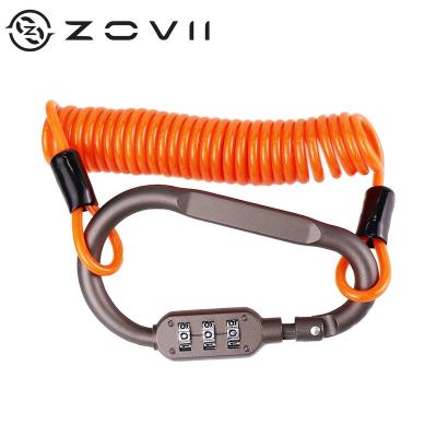 China High Security Steel+Nylon Bike Lock Cable Lock Motorcycle E Scooter Helmet Anti Theft Lock E Lock for sale