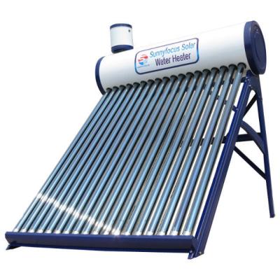 China Galvanized 150liter Plate Solar Panel Solar Water Heater System With Auxiliary Tank for sale