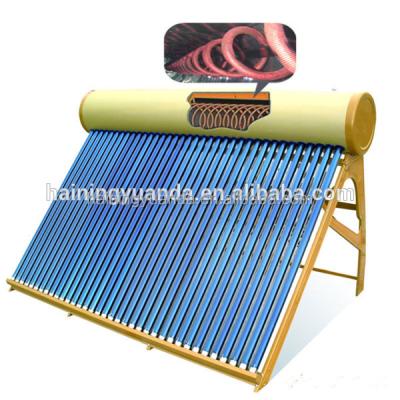 China High Quality Hotel Thermosyphon Heating Solar Water Heater With Copper Coil for sale