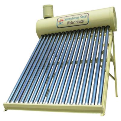 China Hot Selling Glvanized Steel Evacuated Tube Collector Pressurized Copper Coil Solar Water Heater for sale