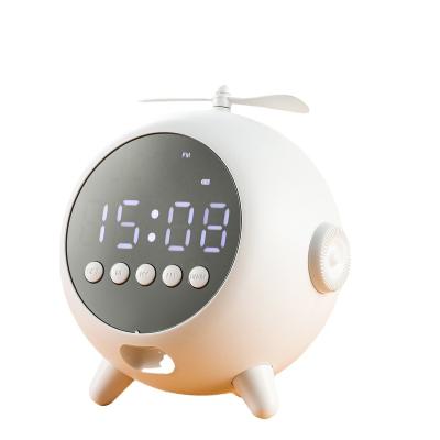 China Wireless Charger For New Cartoon Cell Phone Clock BT Alarm Clock Portable Speaker TWS 5.0 Frontier Wireless BT Speaker for sale