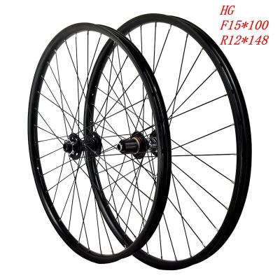 China Mountain Bikes MTB Wheelset Bicycle Wheel Mountain Bike Disc Brake Six Hole 27.5IN29er HG/XD/XDR 12speed 32mm Wide Rims Per Axle100 110 142 148 for sale