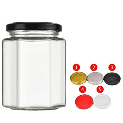 China Food 250g transparent glass bottles jam jars pickles candy sealed cans bird nest honey bottles of small glass jar for sale