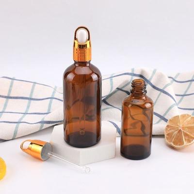 China Cosmetic 5ml 10ml 15ml 20ml 30ml 50mL 100ml amber empty perfume dropper bottle essential oil glass bottles for sale