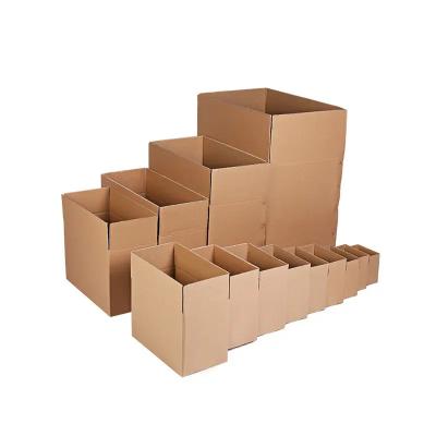 China Disposable SHUN KANG Custom Strong Cardboard Wholesale Corrugated Cartons Mailing Moving Shipping Boxes Corrug Cardboard Mailer Box Custom for sale