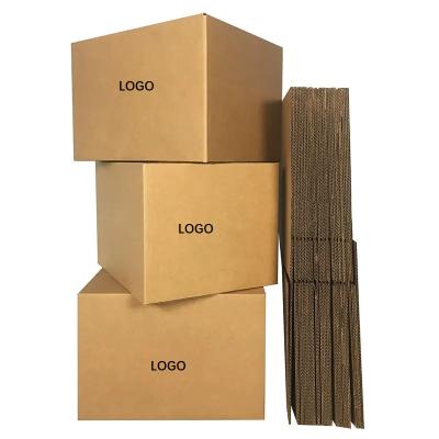 China Disposable Shipping Box Carton Large 3-ply 5-ply 7-ply Thickened Solid Corrugated Carton Cardboard Box For Shipping for sale