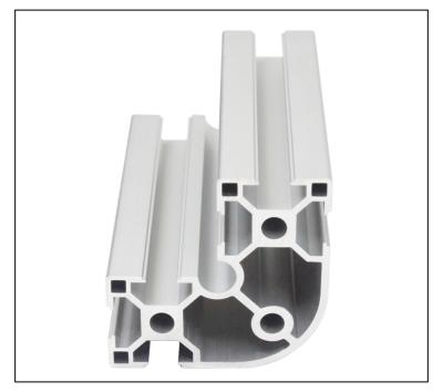 China European Standard Aluminum Profile 6630 Aluminum Alloy 6060 Semicircular Corner Assembly Line Industrial Frame for sale