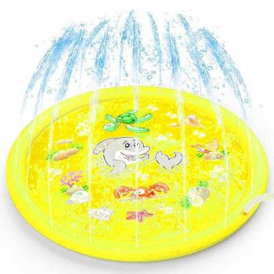 China PVC Indoor Commercial Hot Selling Children's Amusement Park Inflatable Jet Cushion Kids Play Water Sprinkler Pad for sale