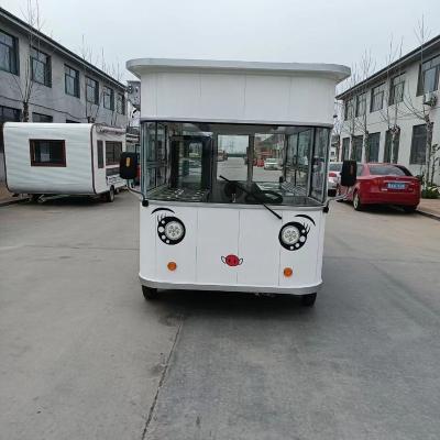 China Greenmotor electric gourmet milk mobile dining car food truck fast food cart for sale for sale