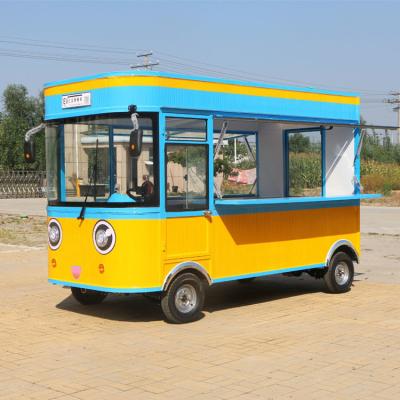 China Milk OEM Electric Gourmet Mobile Dining Truck Food Truck Fast Food Cart Fruit Cart For Sale for sale