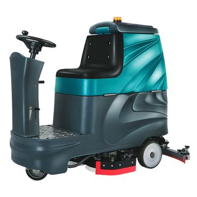 China Hotels Greenmotor Electric Pile Ride On Road Vacuum Sweeper Street Floor Sweeper Cleaning Machine for sale