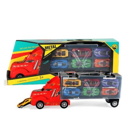 China Diecast Play 1 35 die cast truck toy big truck toys with mini car die cast toy for sale