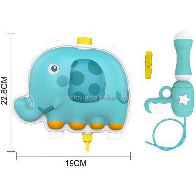 China Water Gun Elephant Shape Gun For Children Cute Cartoon Summer Toy For Kids Outdoor Play Backpack Animal Water Gun Toy for sale