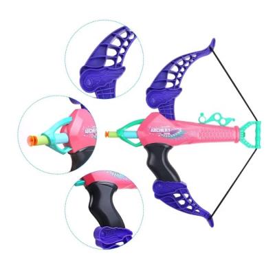 China Archery set indoor play games or outdoor toys for kids 3-8 year old boy or girl easily and quickly draw a bow and shoot 79.5*34.5*78CM for sale