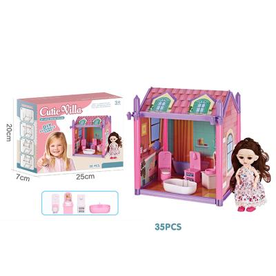 China DIY Practice Cute Princess Villa,Assembly Playset,DIY DIY Toy,Assemble Toy 35pcs for sale