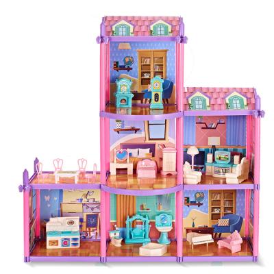 China Cute Princess Villa, assembly play set,DIY DIY TOY toy,assemble toy 126pcs for sale