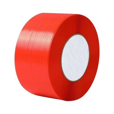 China Wholesale new material factory manufacturer packing machine red color pp packing belt pp band pp tying for factory packing for sale