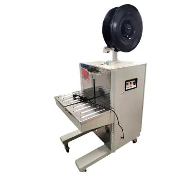 China Food Side Belt Packer PP Belt Binding Machine Semi-automatic Electric Hot Melting Packaging Machine Brick and Tile Packer for sale