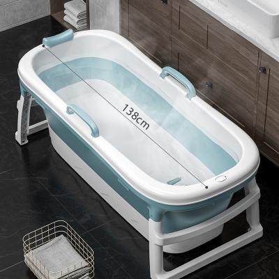 China 2020 Viable Wholesale Low Price Big 138 cm Foot Free Fold Plastic Foldable Bathtubs For Kids And Adults for sale