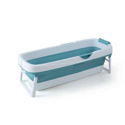 China Wholesale Sustainable Collapsible Bath Tub Spa Folding Tubs Adults With Lid 1.58M for sale