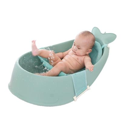 China Wholesale New Viable Style Fish Shape Baby Bathtub With Accessories Baby Tub With Baby Bath Net for sale