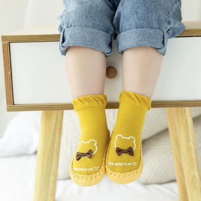 China 2021 New Baby Toddler Antibacterial Infant Shoe Antibacterial Soft Rubber Unique Anti-skid Socks for sale