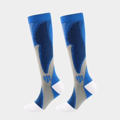 China New Breathable Varicose Veins 15-20 mmgh Knit Long Sport Compression Socks for sale