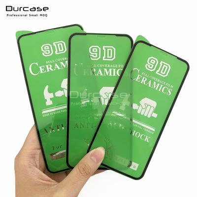 China 9D Ceramic Cell Phone Screen Protector Glue Full Coverage Shockproof Film For iPhone 11 11Pro 11Pro Max Cell Phone Screen Protector for sale